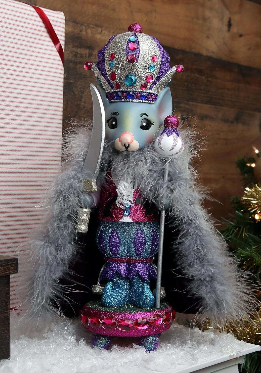 Kurt Adler HA0330 15" Hollywood Mouse King Nutcracker