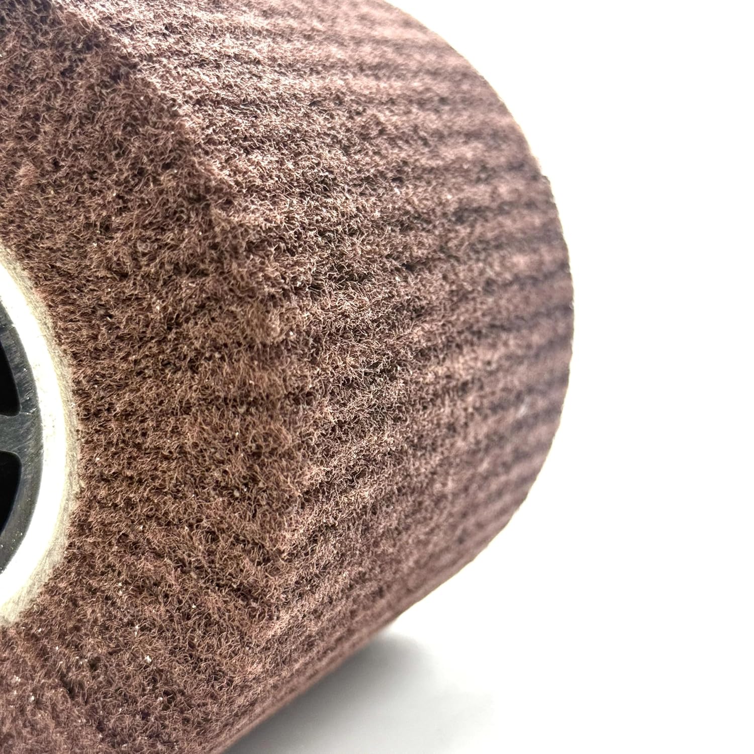 Signi Non Woven Wire Abrasive Drawing Polishing Burnishing Wheel Flap Brush for Surface Treatment Stainless Steel, Aluminum, Copper,Metal 120x100x19mm (240 Grit)