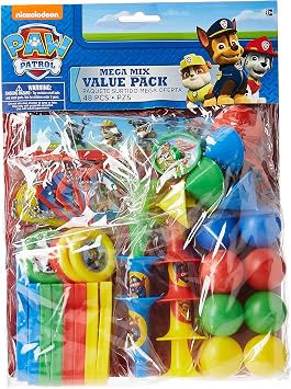 Paw Patrol Adventures Ultimate Party Assorted Favors - 11.5" x 9", 48 Count | Perfect Favors for Dog-Themed Birthday Parties