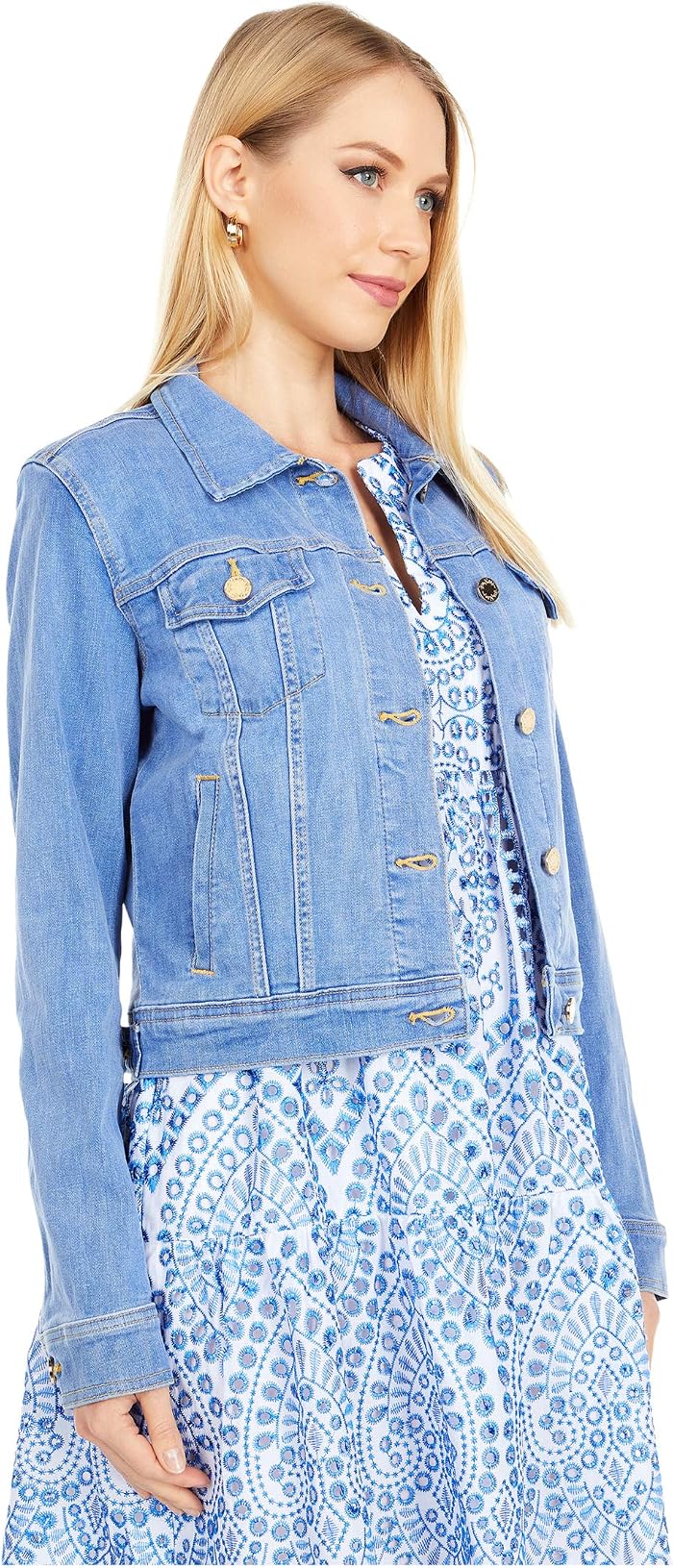 Женские Lilly Pulitzer Seaspray Denim Jacket — фото 2