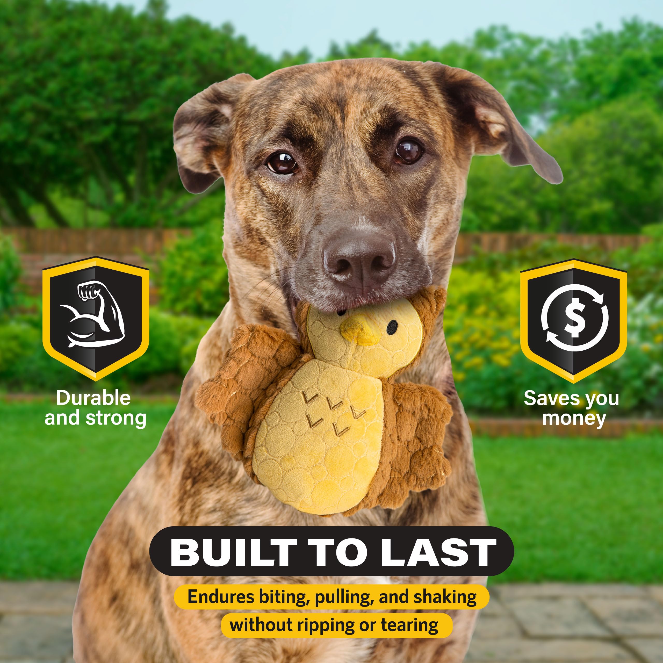 BITE FORCE Wildlife Tough Plush Toy for Dogs, Built with Kevlar, Multi-Layered with Reinforced Seams - Image 2