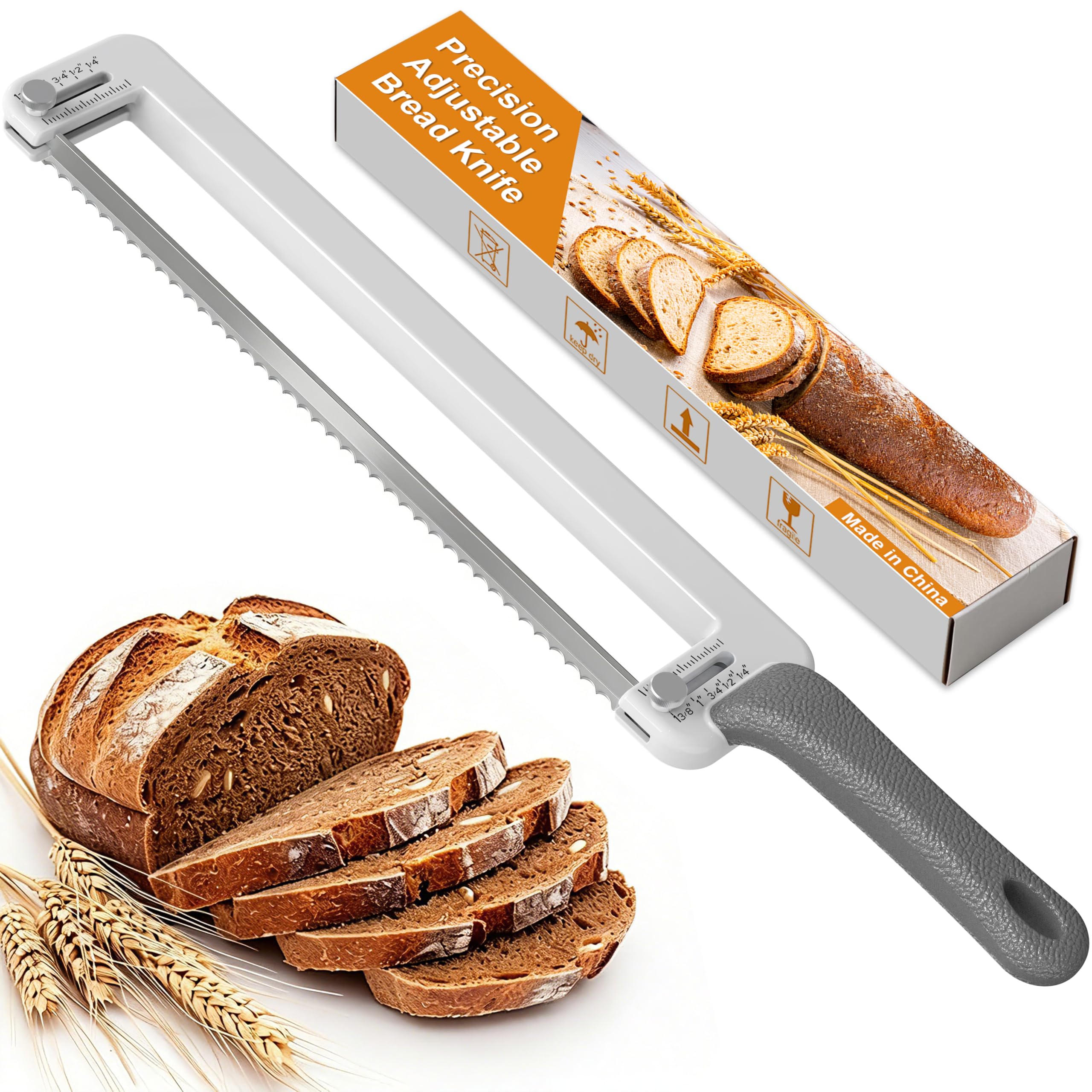 Sourdough Bread Knife - Adjustable Slicer -1