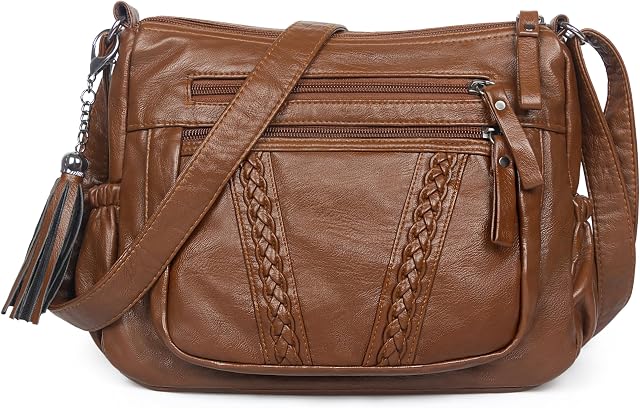 VOLGANIK ROCK Sac pour femmes avec Tassel Ladies Soft PU Purs en cuir et sac à main Pocketbooks avec Tassel