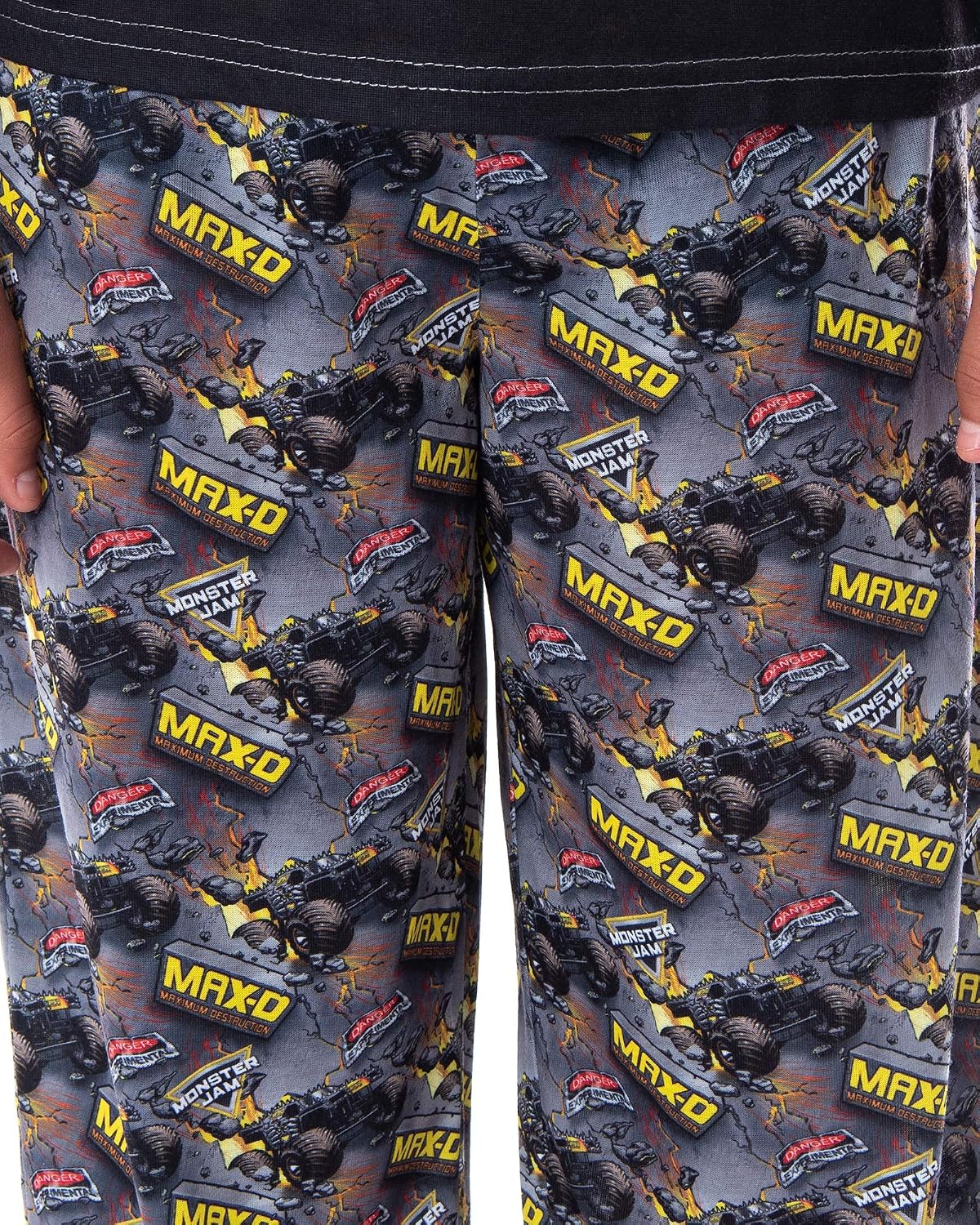 INTIMO Monster Jam Trucks Pajama Sleep Set 2 PC Boys' MAX-D Maximum Destruction