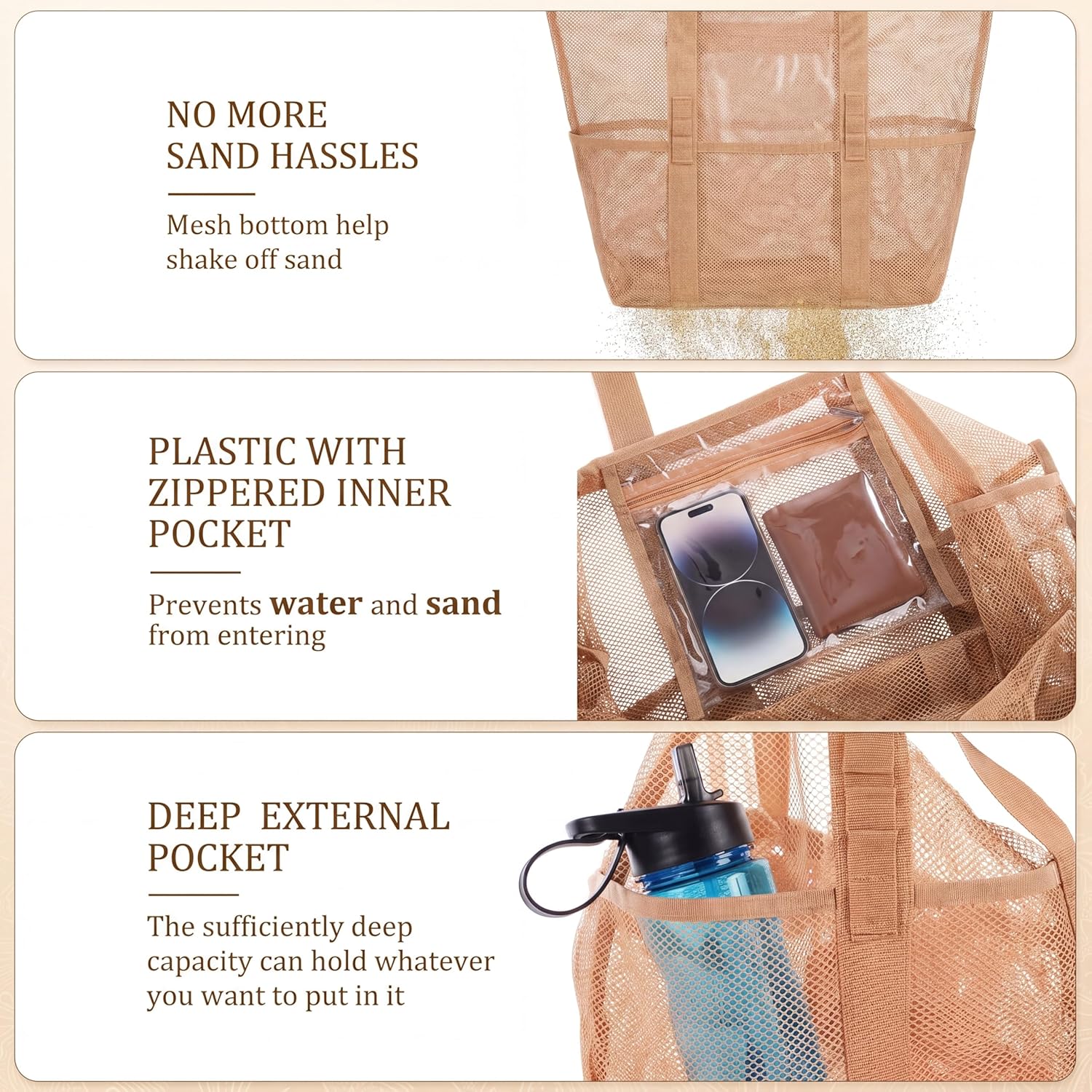 Shinylin 2 Pcs Beach Bags for Women, Straw Clutch Purse & Summer Large Mesh Beach Tote Bag, Woven Envelope Straw Travel Bag