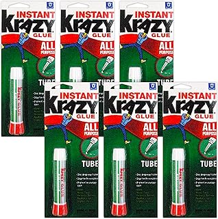 All Purpose Krazy Glue, Precision-Tip Applicator, 0.07oz (6 Pack)