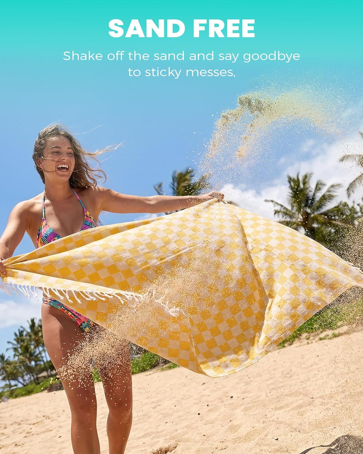 2 Packs Checkered Plaid Turkish Beach Towel Beach Blanket Sandproof Fast Drying Extra Large Match Tote Bag Lounge Chair Umbrella Tent Dress Toy Canopy Outfits Cart Sandal Shoes Games Shirts Pants