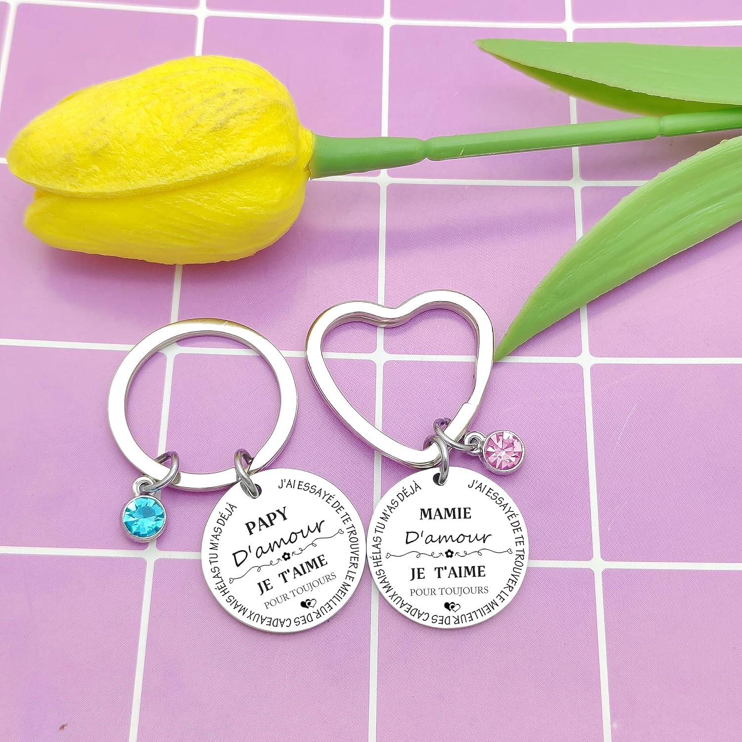 Porte-clés En Bois Gravé Personnalisé 'Parrain D'amour' | Cadeau Pour Parrain/marraine, Baptême, Noël | Fabriqué En France