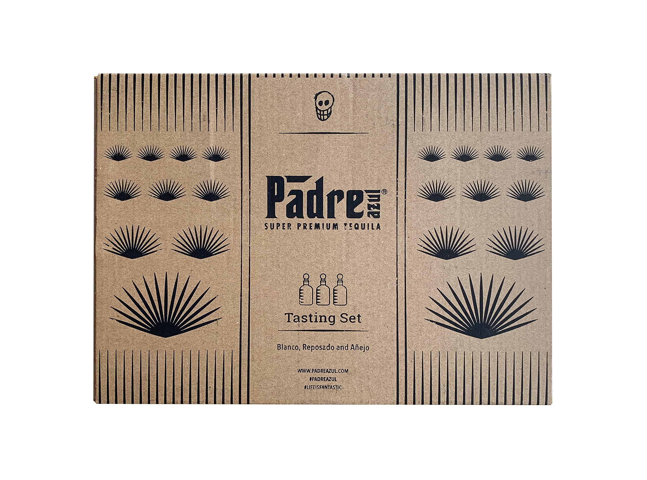 Padre Azul Mini Tasting Set Padre Azul Mexikanischer Tequila Blanco/Reposado/Anejo 3x5cl in Geschenkpackung Spirituose (1 x 150 ml)