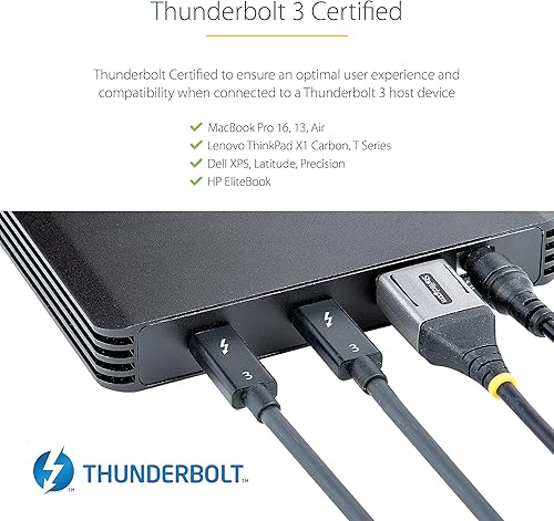 Miniatura 6 de StarTech.com Carcasa Thunderbolt 3 NVMe de 4 bahías, para unidades SSD NVMe M.2, 1 puerto DisplayPort de vídeo2 puertos descendentes TB3, 40Gbps,