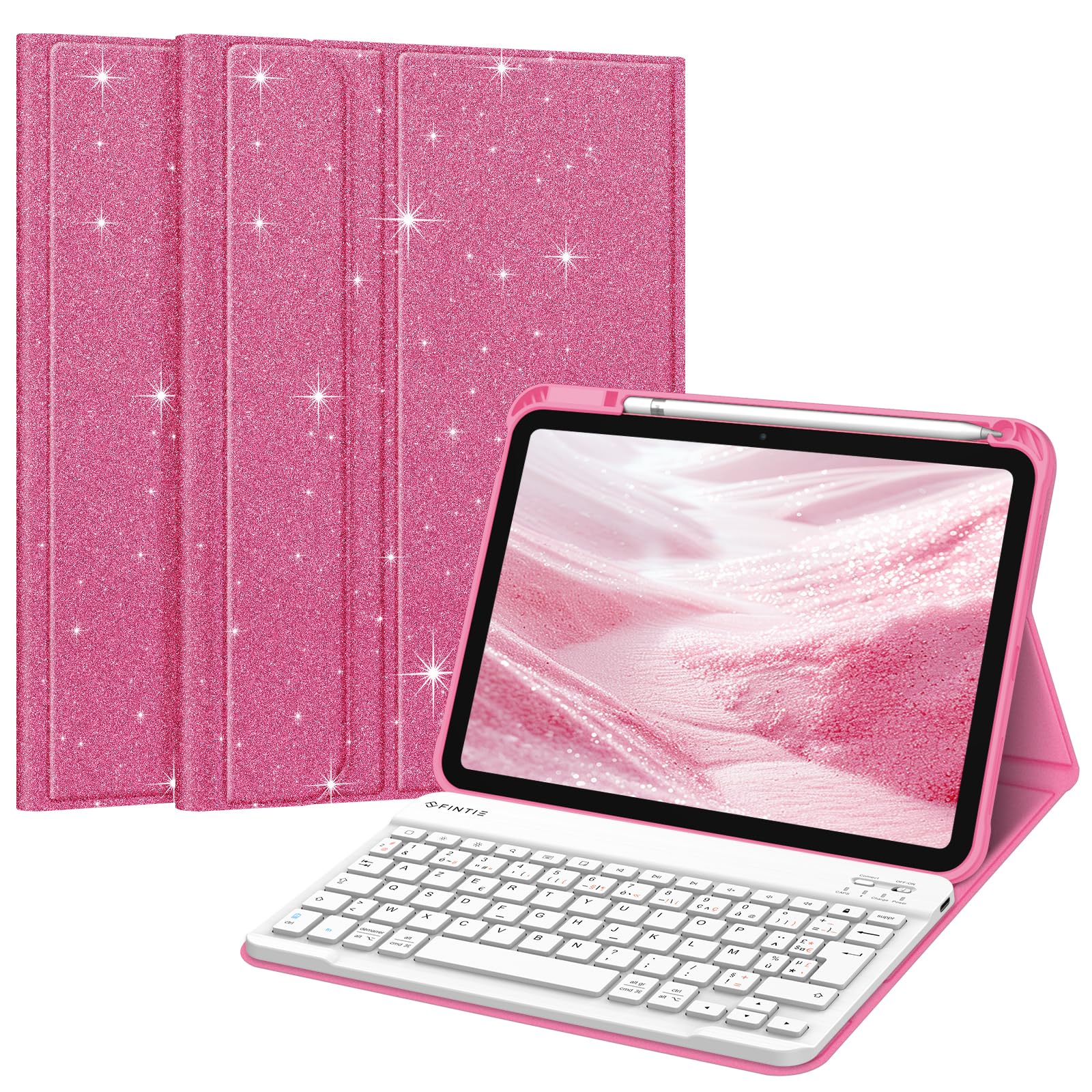 Clavier pour iPad 11 2025 AZERTY anti-rayures avec stylet