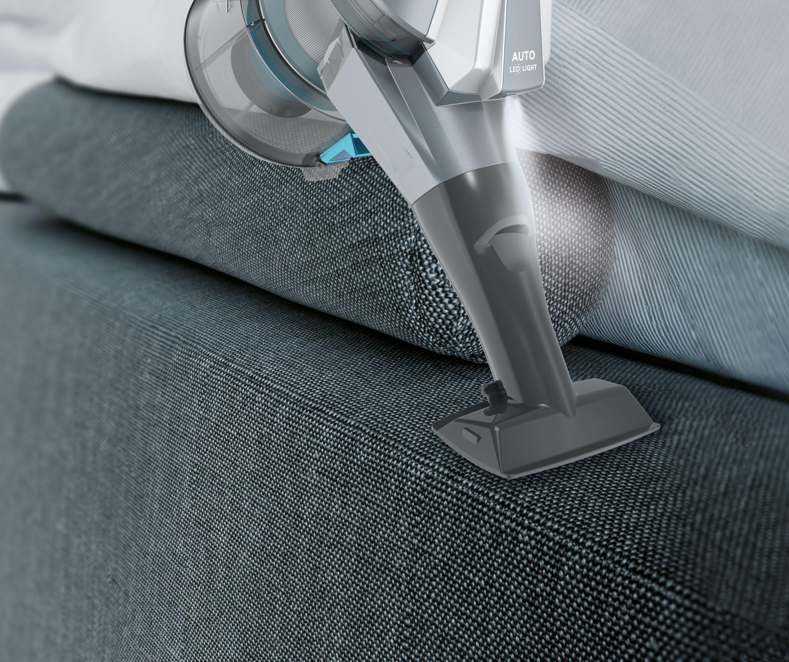 Hoover H-FREE 300 HYDRO HF322YHM, Aspiradora escoba sin cable, aspira y friega, motor directo por impulsos, localizador de polvo, carga rápida 2,5h, 40min, batería extraíble, Azul