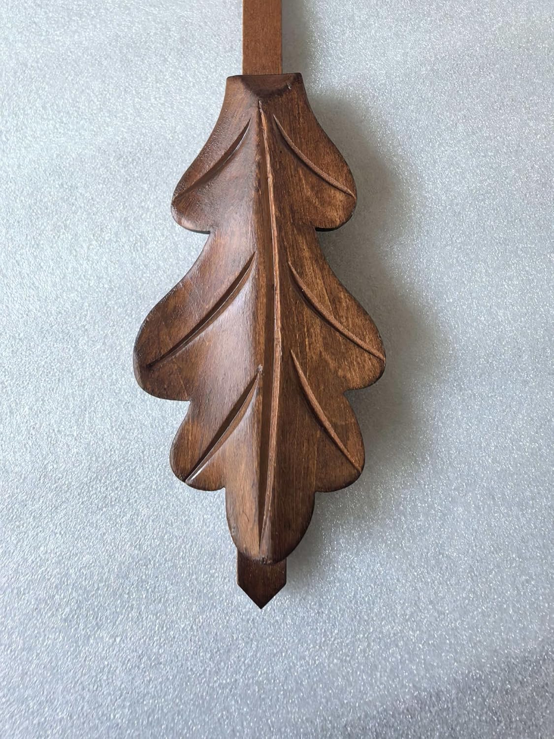 Cuckoo Clock Pendulum 1 1/2" Wide Oak Leaf Style New Brown 7 1/2"