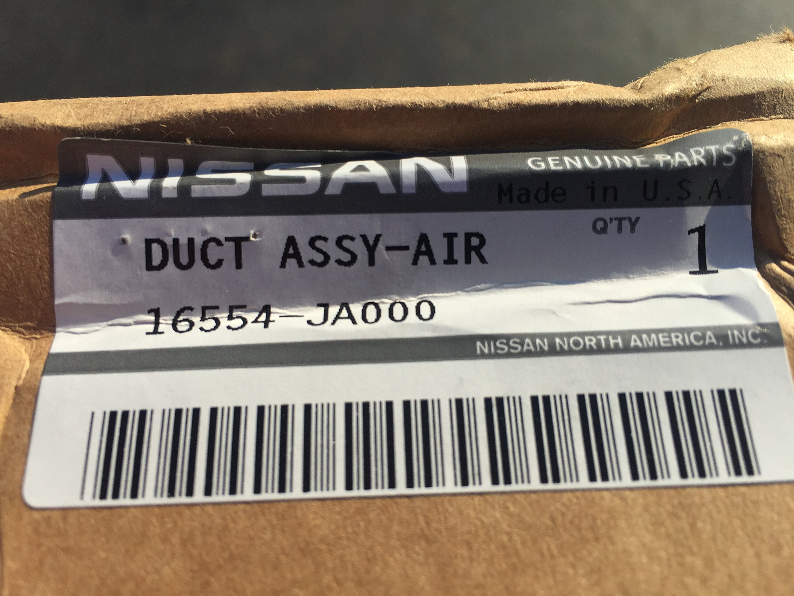 16554EA000 Genuine Nissan DUCT-AIR 16554-EA000