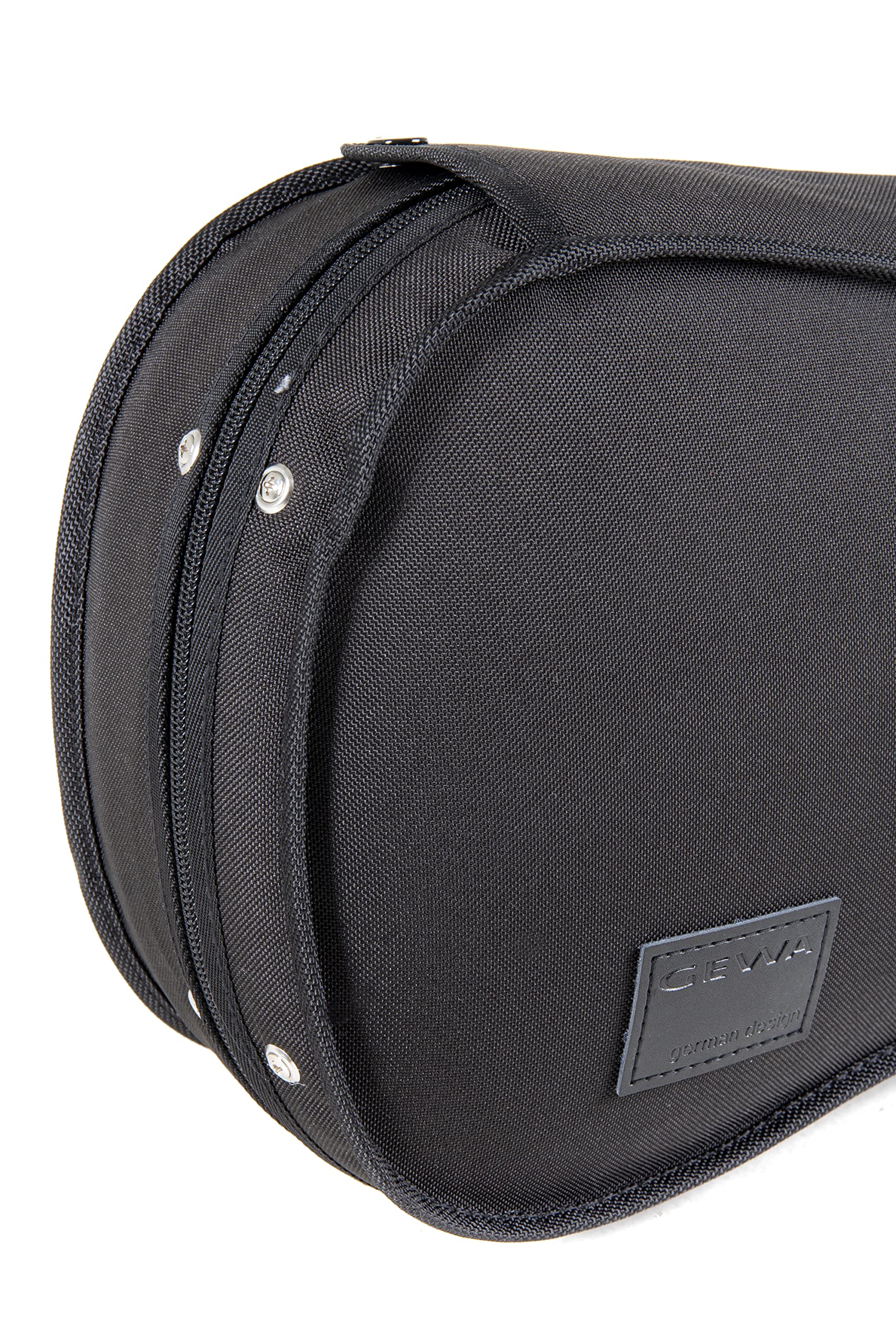 GEWA astuccio per violino sagomato 3/4 Liuteria Maestro - nero/blu - nucleo termico - Sistema di sospensione ammortizata - Rivestimento a vite idrorepellente - Serratura svizzera - Spallacci zaino