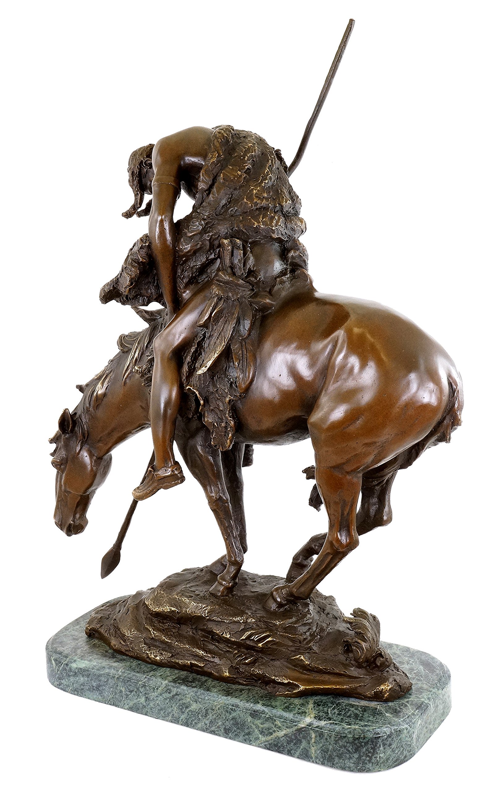 End Of The Trail – Figura de bronce – James Earle Fraser 95429 – Estatua – Figura decorativa, diseño de caballo – Bronce de animales
