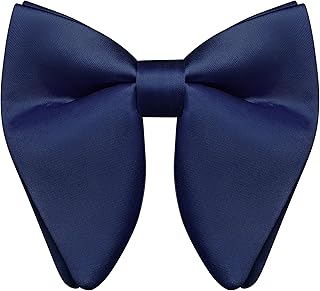 Solid Color Oversize Pre-tied Bow Tie Quality Adjustable Tuxedo Bowtie for Men Party Wedding