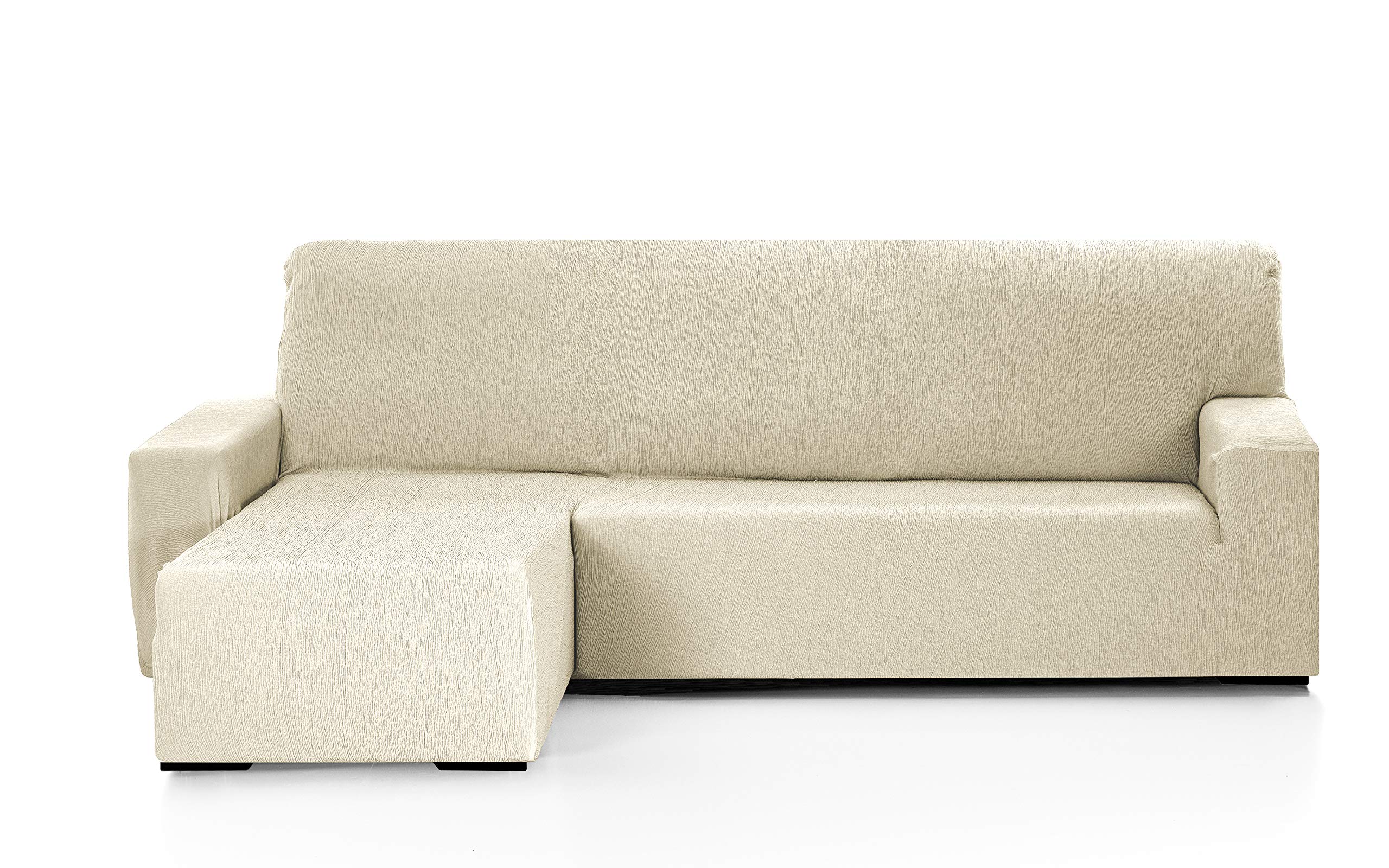 Martina Home Funda Chaise Longue Elástica Emilia Brazo Izquierdo Corto Marfil
