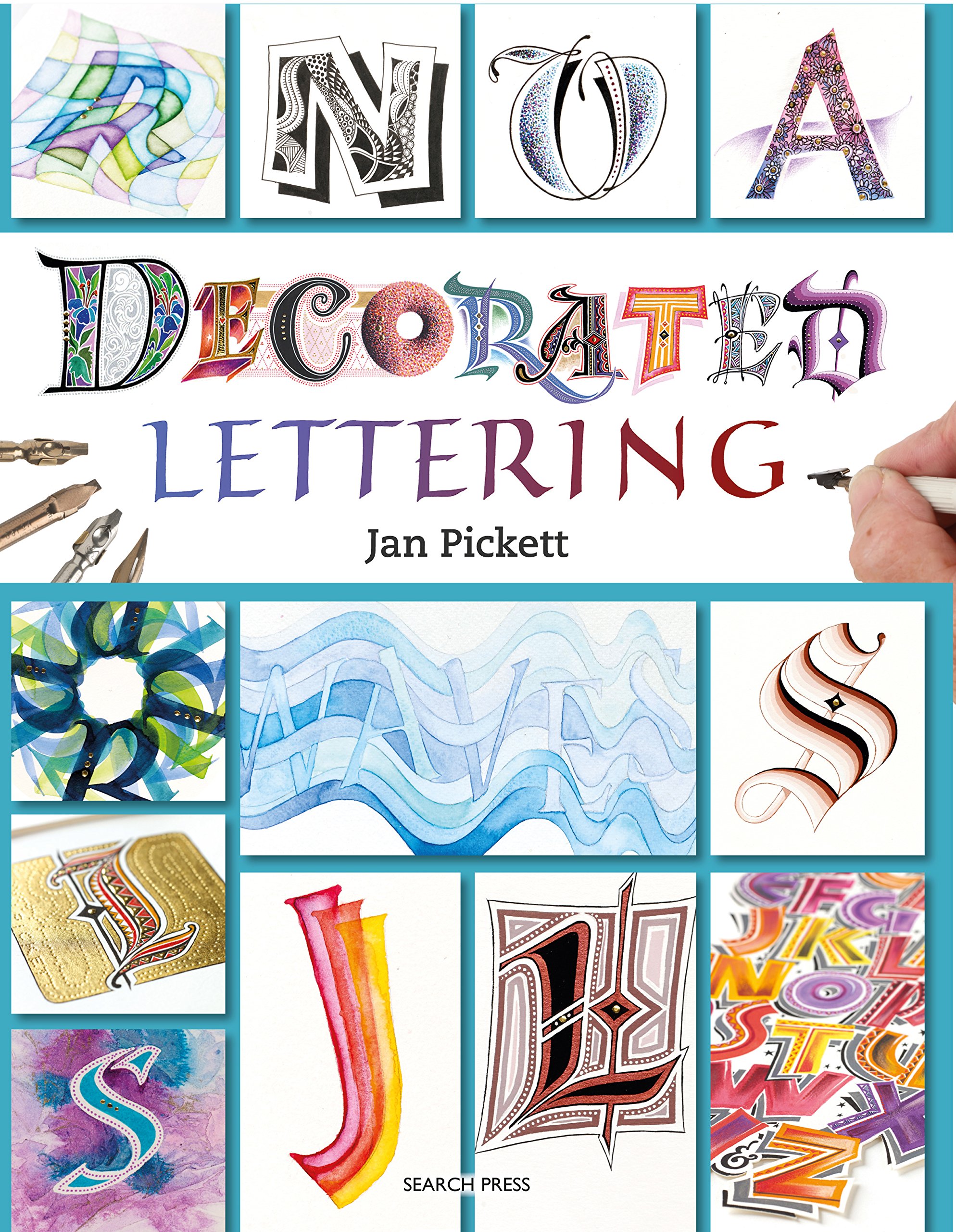 Decorated Lettering English Edition livre de typographie pour créer de belles lettres