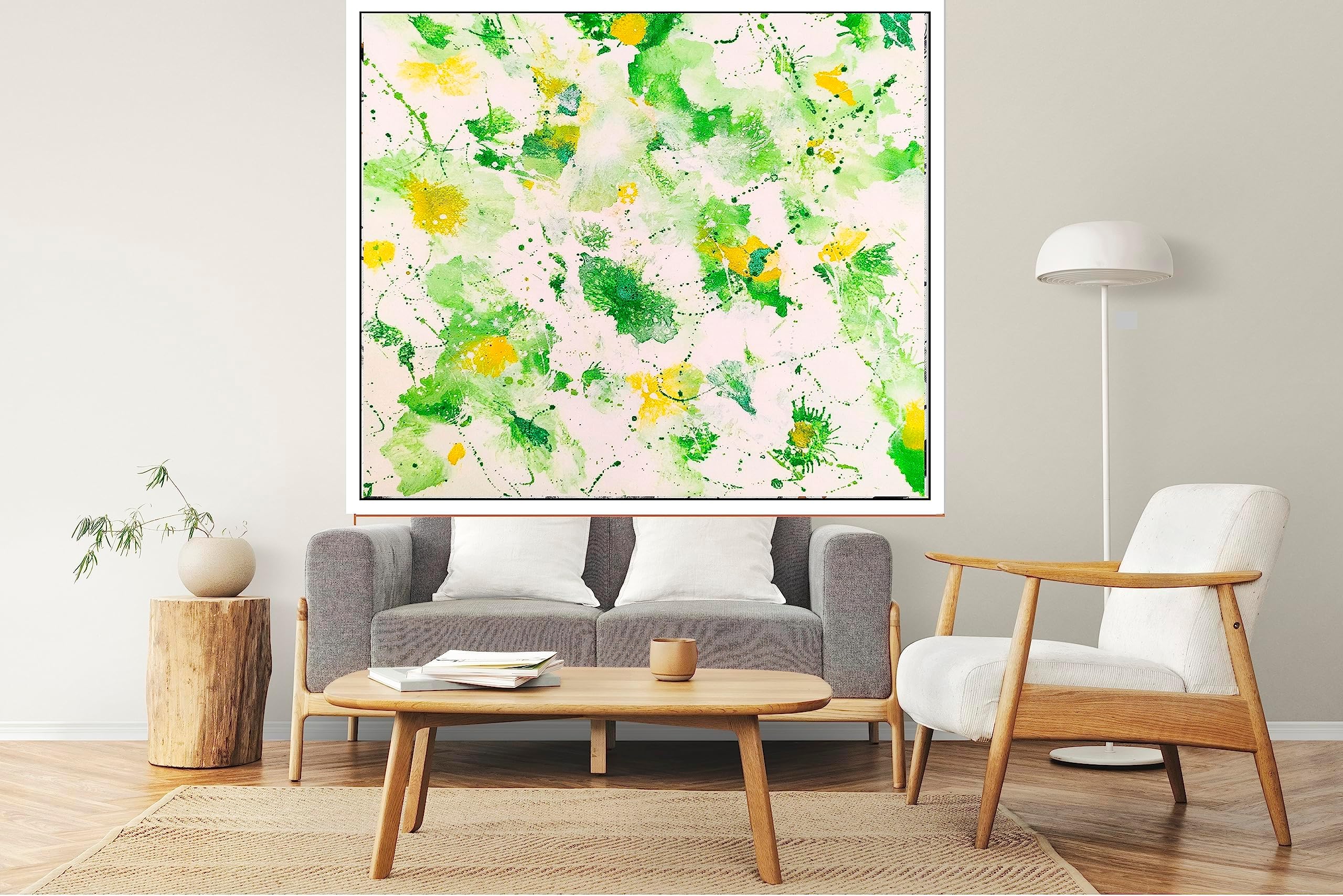 Abstract Modern, Acrylic On Canvas Painting,| Home & Wall D�cor | Handmade Original Artwork | Size 16/16 Inch By MDK ART GALLERY