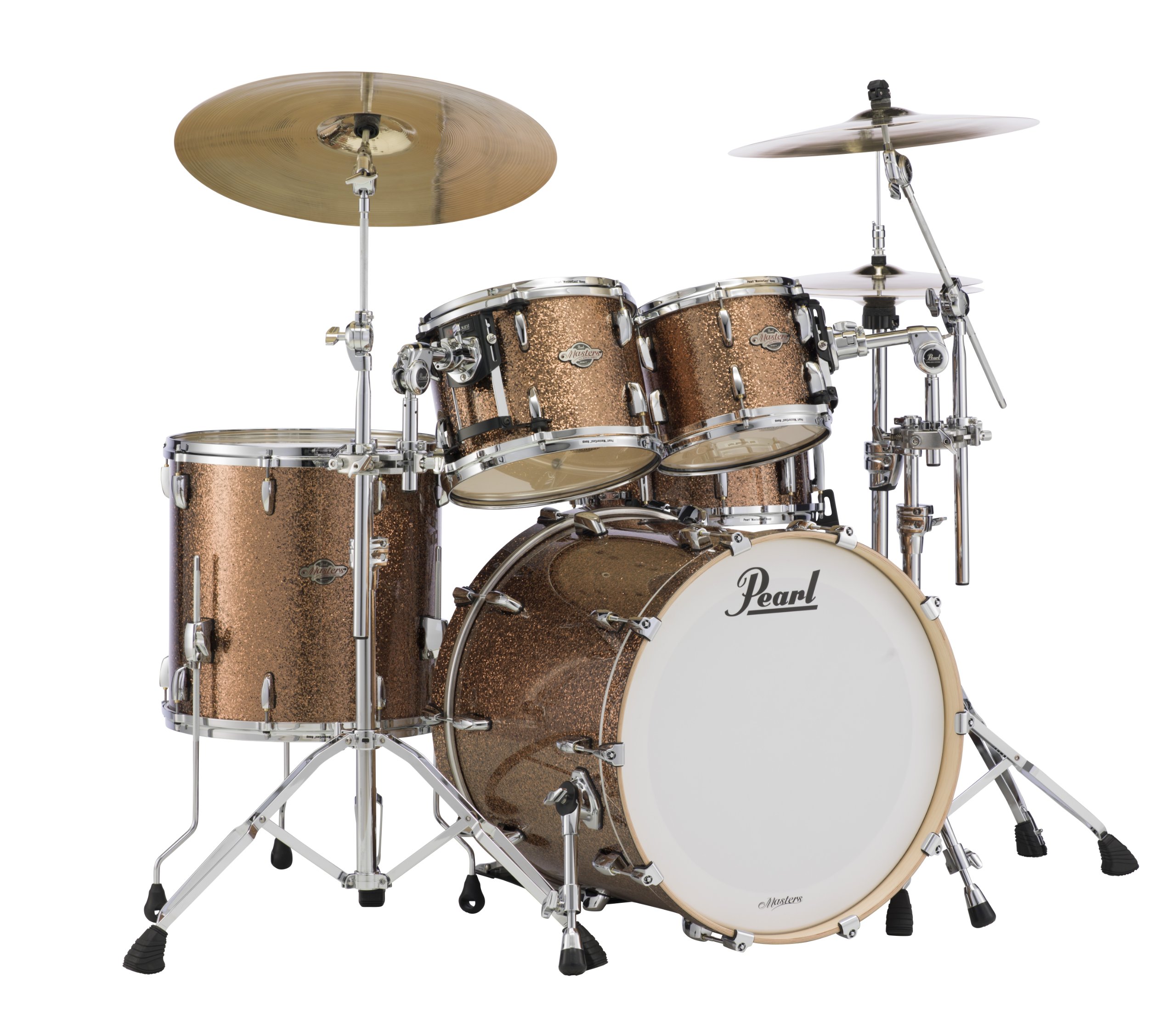 Pearl Masters BCX924XSP/C357 4-Piece Drum Shell Pack, Golden