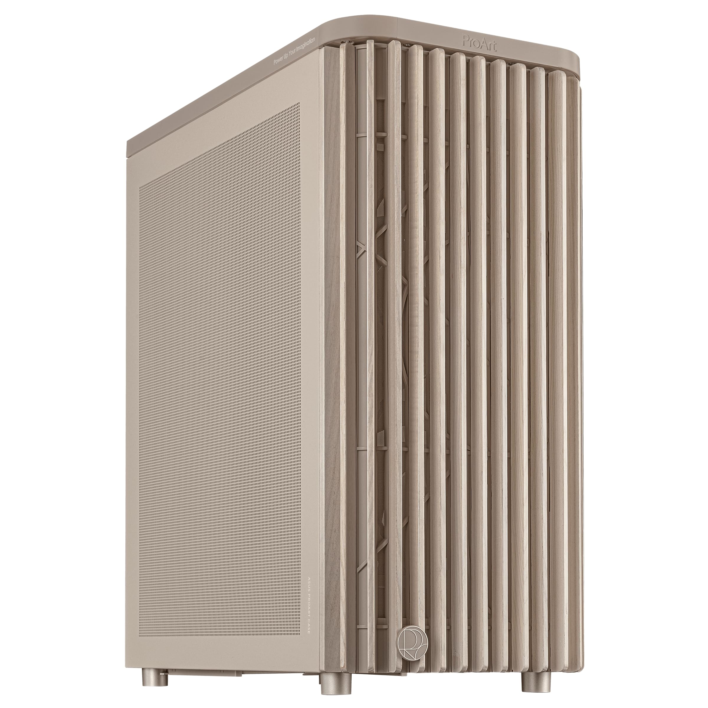 ProArt PA401 Wood Edition Beige Mesh-Panel ATX case, GPU Support for up to 315mm in Length, 240mm Radiator Support, 160x 32mm Fans, Power and Reset Button Lock, Detachable PSU Bracket-image-19