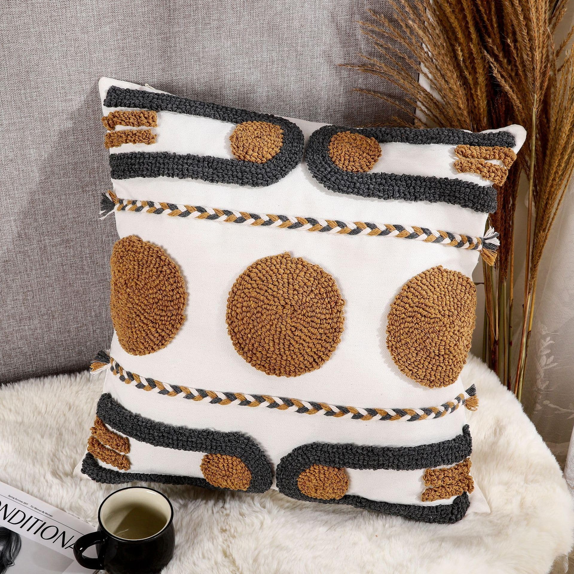 Herfair Kissenbezüge, Abstrakt Muster Sofakissen Dekokissen 2er Set Outdoor Kissen Bezüge, Kissenbezug 45 x 45 Herbst Kissenhülle (curong006,45 x 45cm)