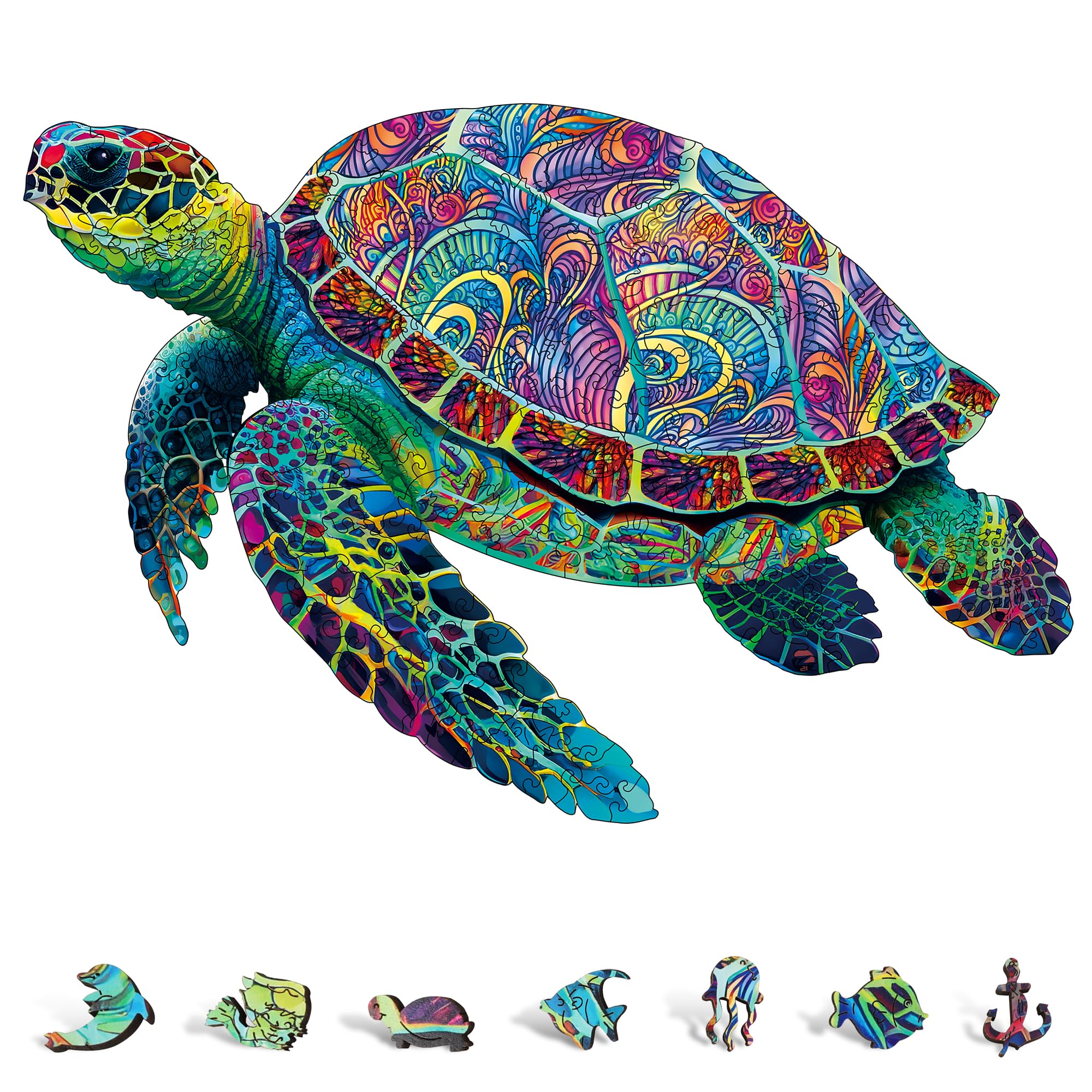 Amazon.com: Trendy Zone 21 Wooden Puzzles for Adults Sea Turtle