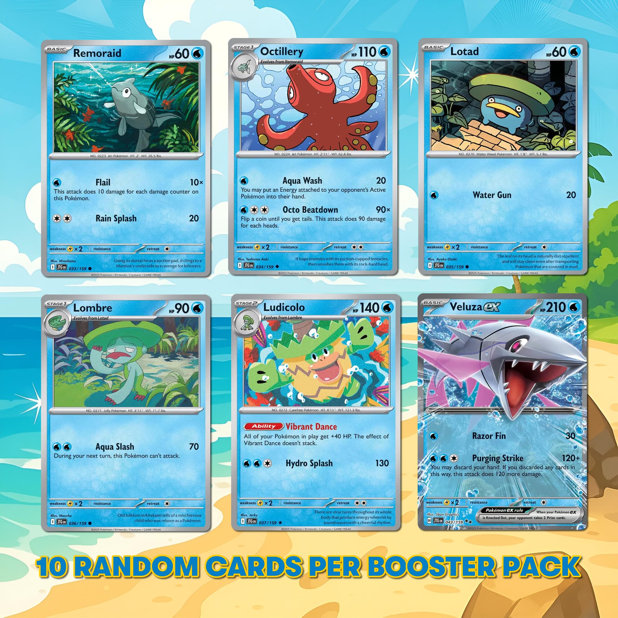 Pokemon TCG Scarlet & Violet Journey Together Booster Pack x4, każda zawiera 10 kart Pokémon, idealne dla fanów Pokemon Journey Together Booster Box
