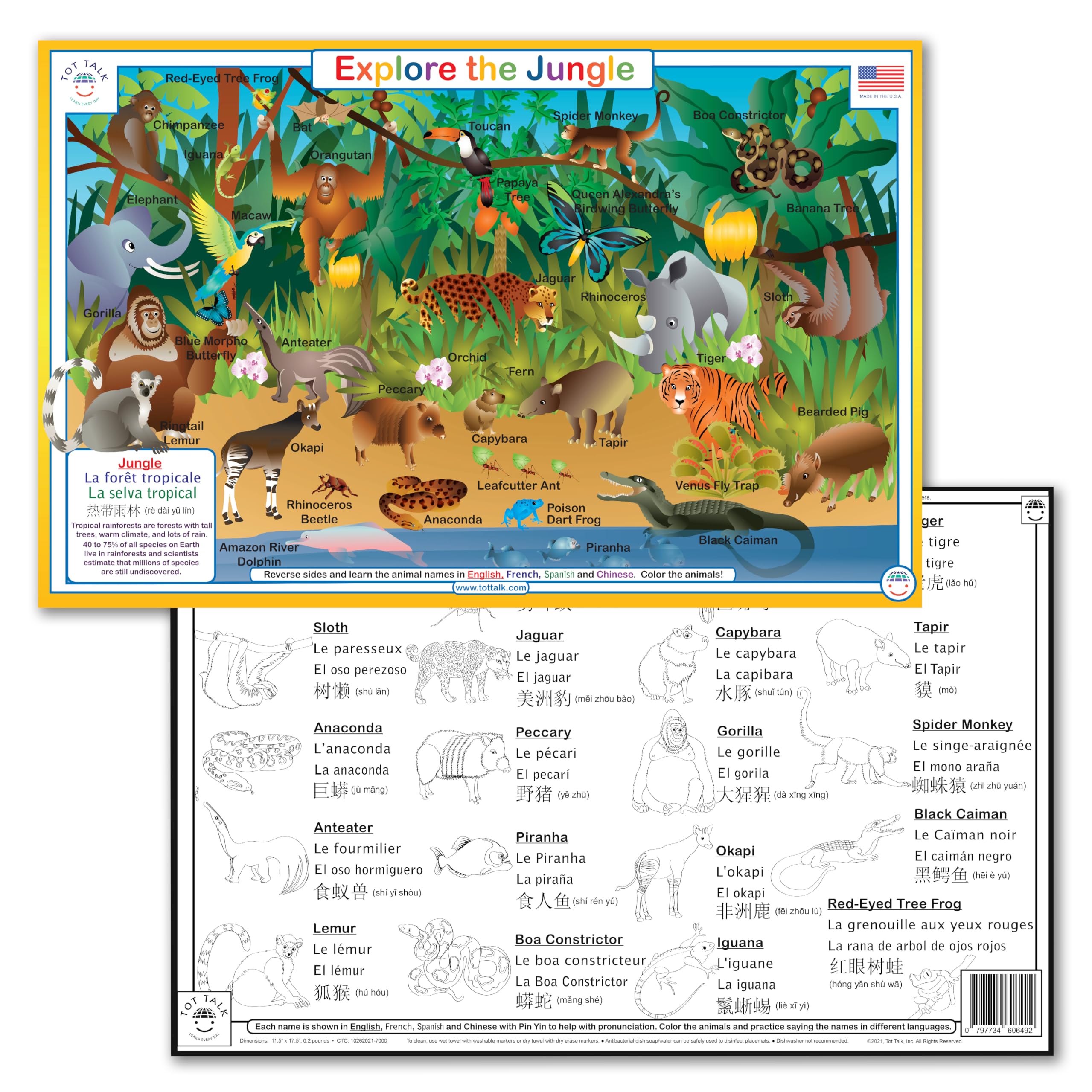 Explore the Jungle Activity Placemat-image-12