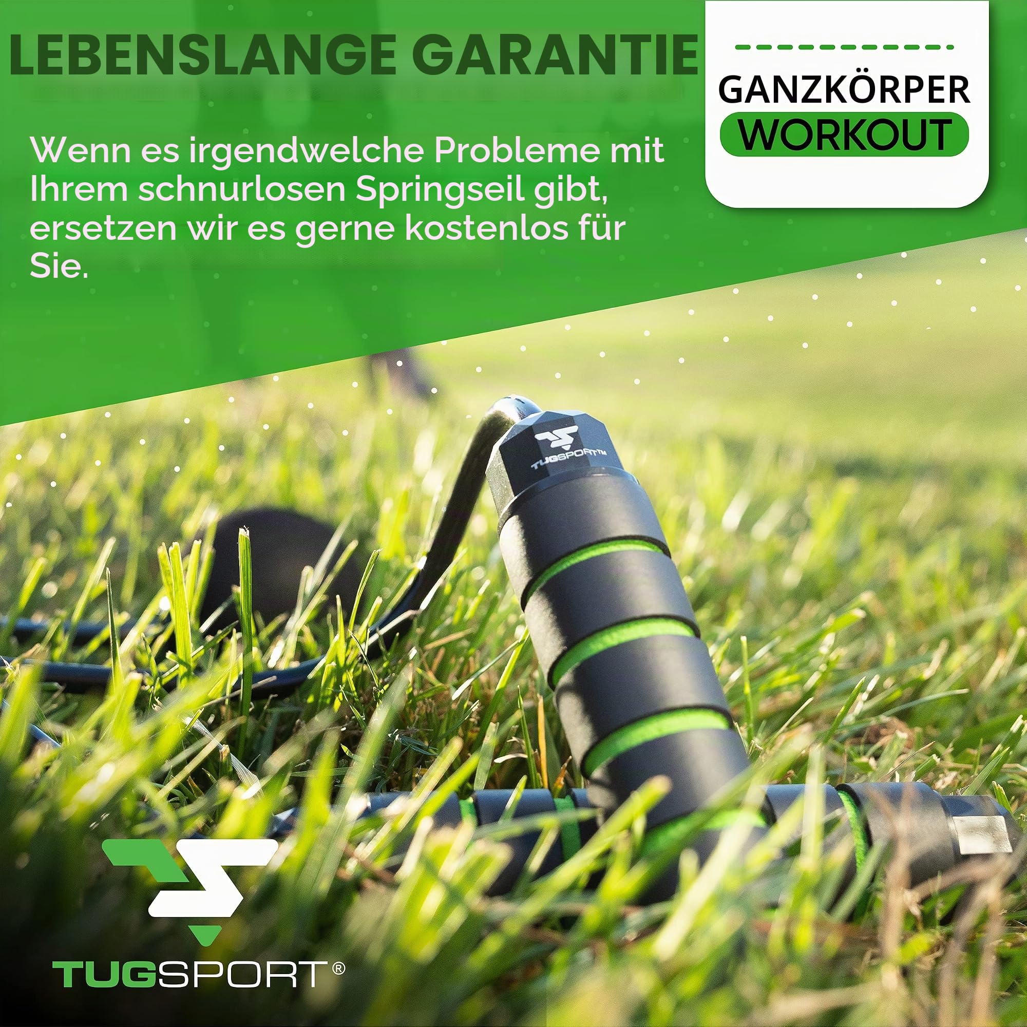 Gewichtetes schnurloses Springseil, verstellbare Länge, Seilloses Springseil für den Strand, eliminiert Papa Bod mit Indoor-Jumprope, ideal für die Verbesserung der Fitness in kleinen Räumen