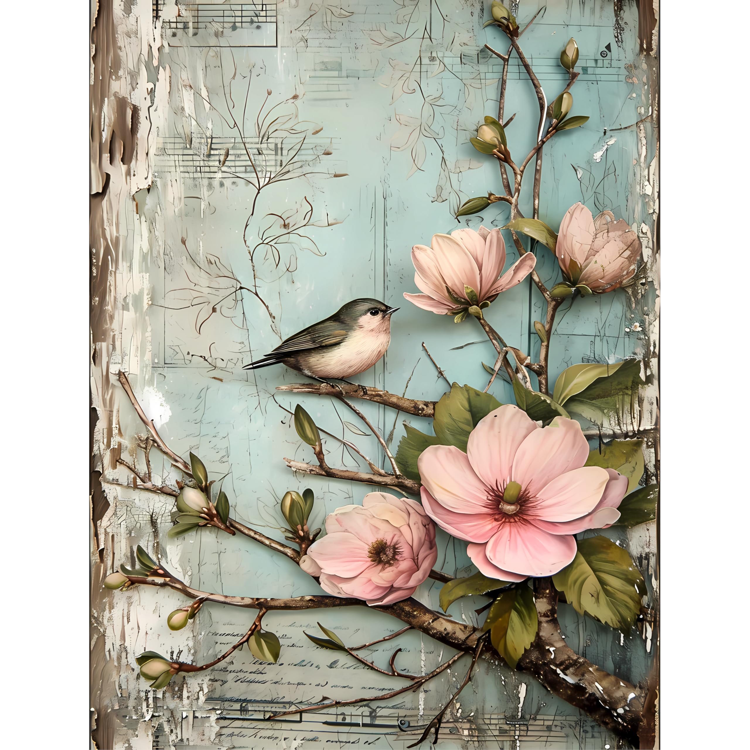 Viktorianische Streifen Reispapier, 21 x 27 cm, Decoupage-Papier-Design für Möbel, gemischte Medien, Karten & Handwerk, Decoupage von CRAFT KREATIVELY