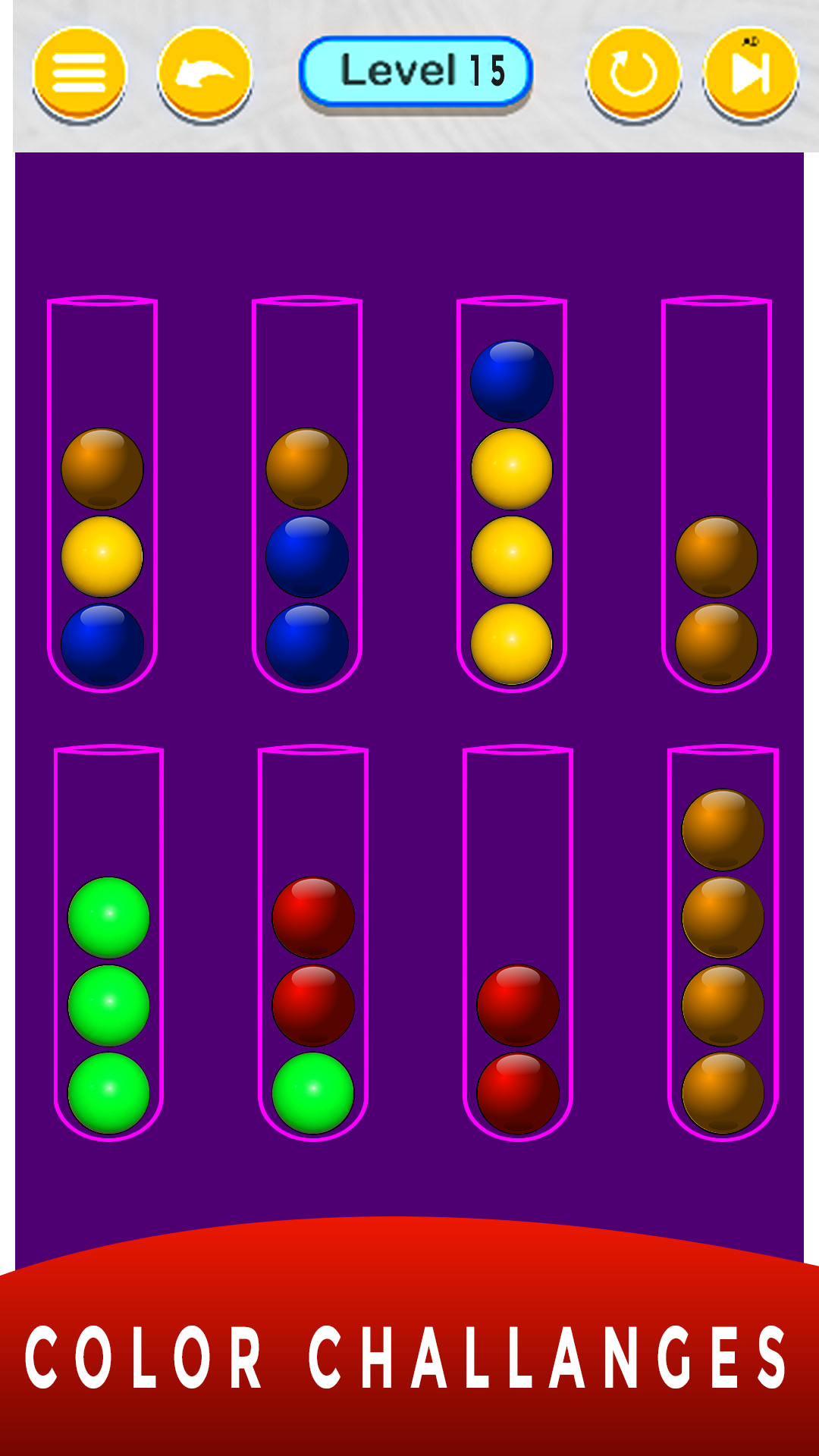 Ball Sort Out Puzzle Color Sort Order Jam Master Tripple Match 3d Sort