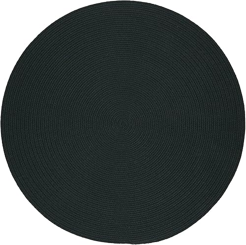 Miniatura 53 de Tapete de interior/exterior, diseño texturado trenzado, tapete reversible, Sintético, Marrón Marrón,Negro -,Azul (Hydrangea Blue),Azul