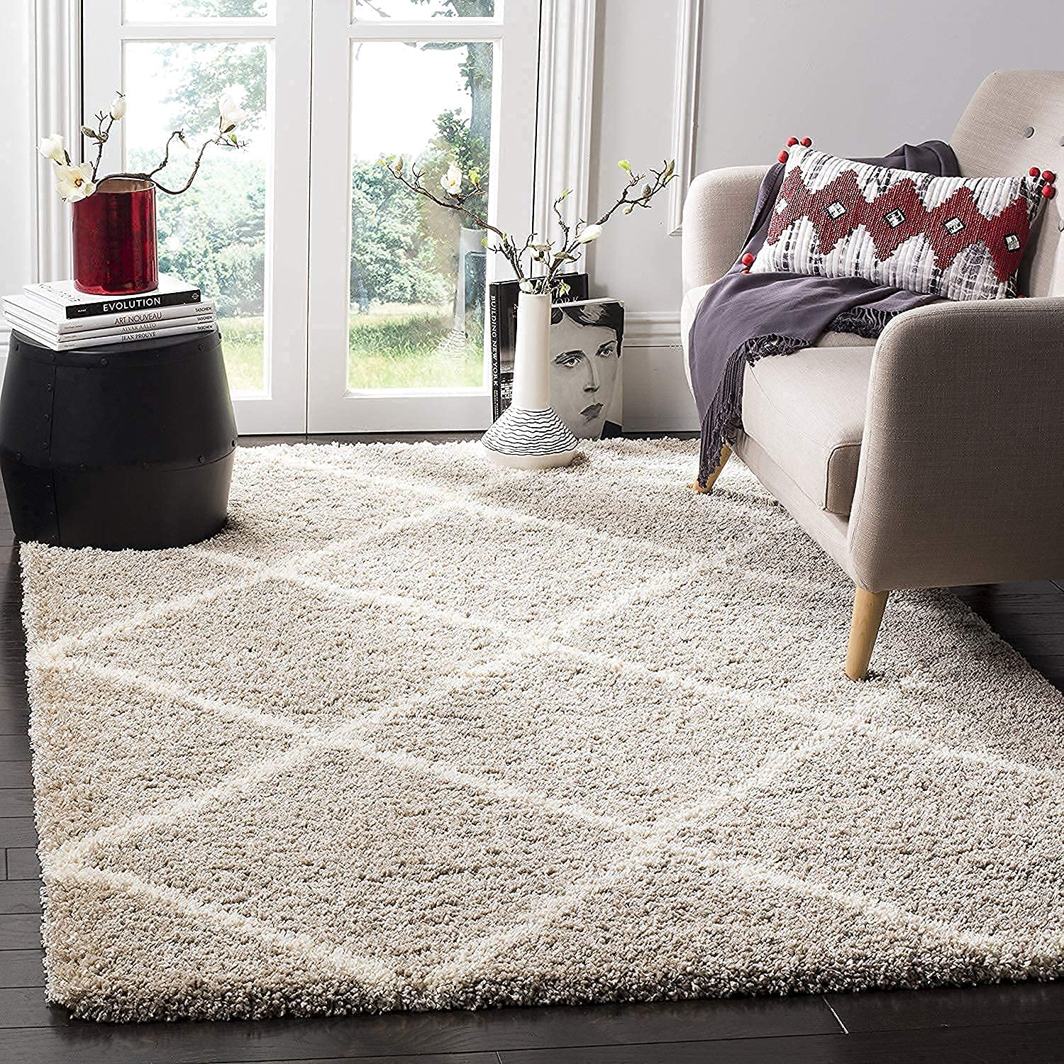 Kashish Rugs Shaggy Rug Handmade Microfiber Cozy Super Soft & Plush Fluffy Shaggy Carpets with 2 inch Thickness 6 X 9 FEET-Sand (B09FZ7PFKZ) Amazon Price History, Amazon Price Tracker