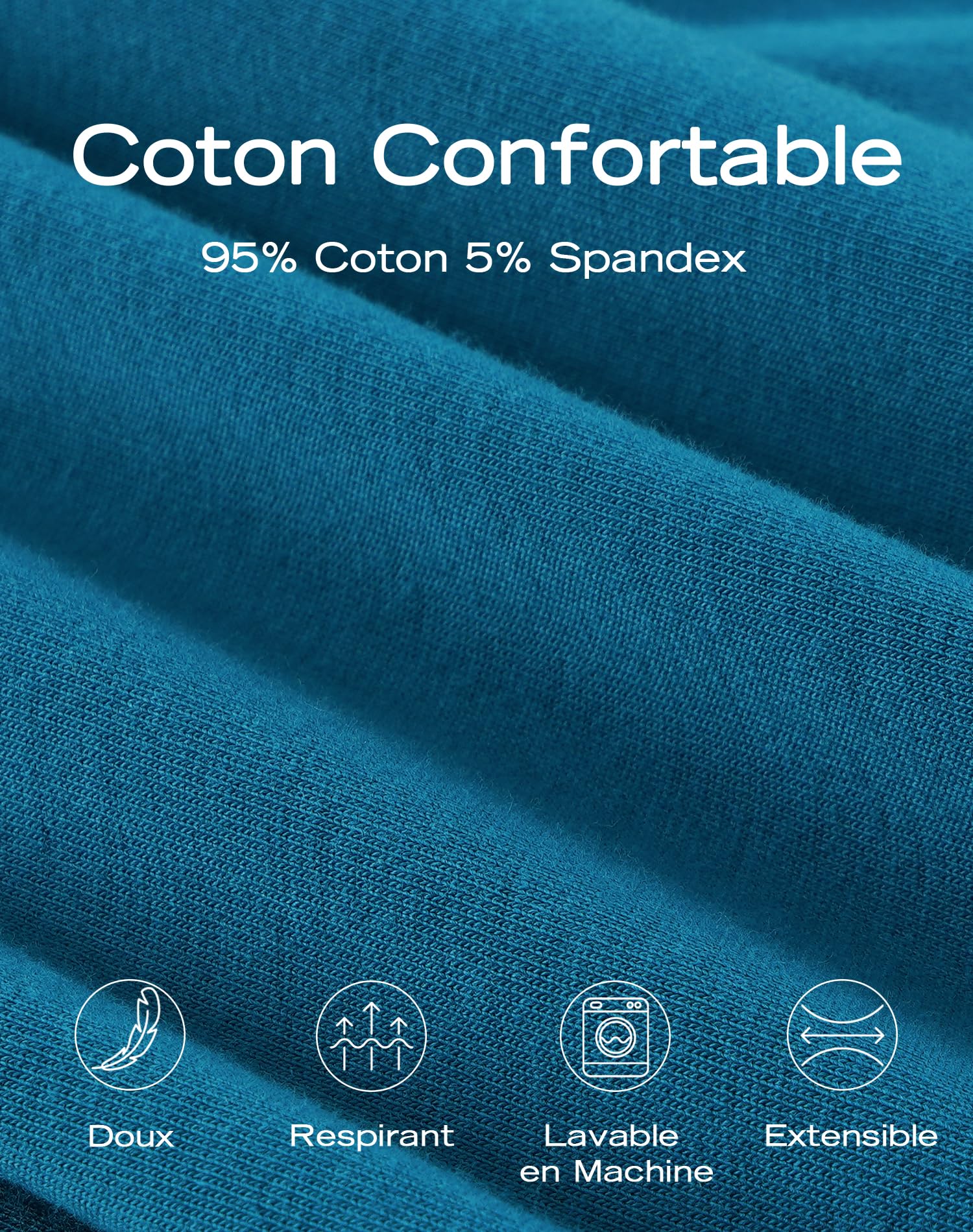 INNERSY Calecon Homme Coton Stretch Boxer avec Ouverture sous-vetêments Confortables Lot de 4