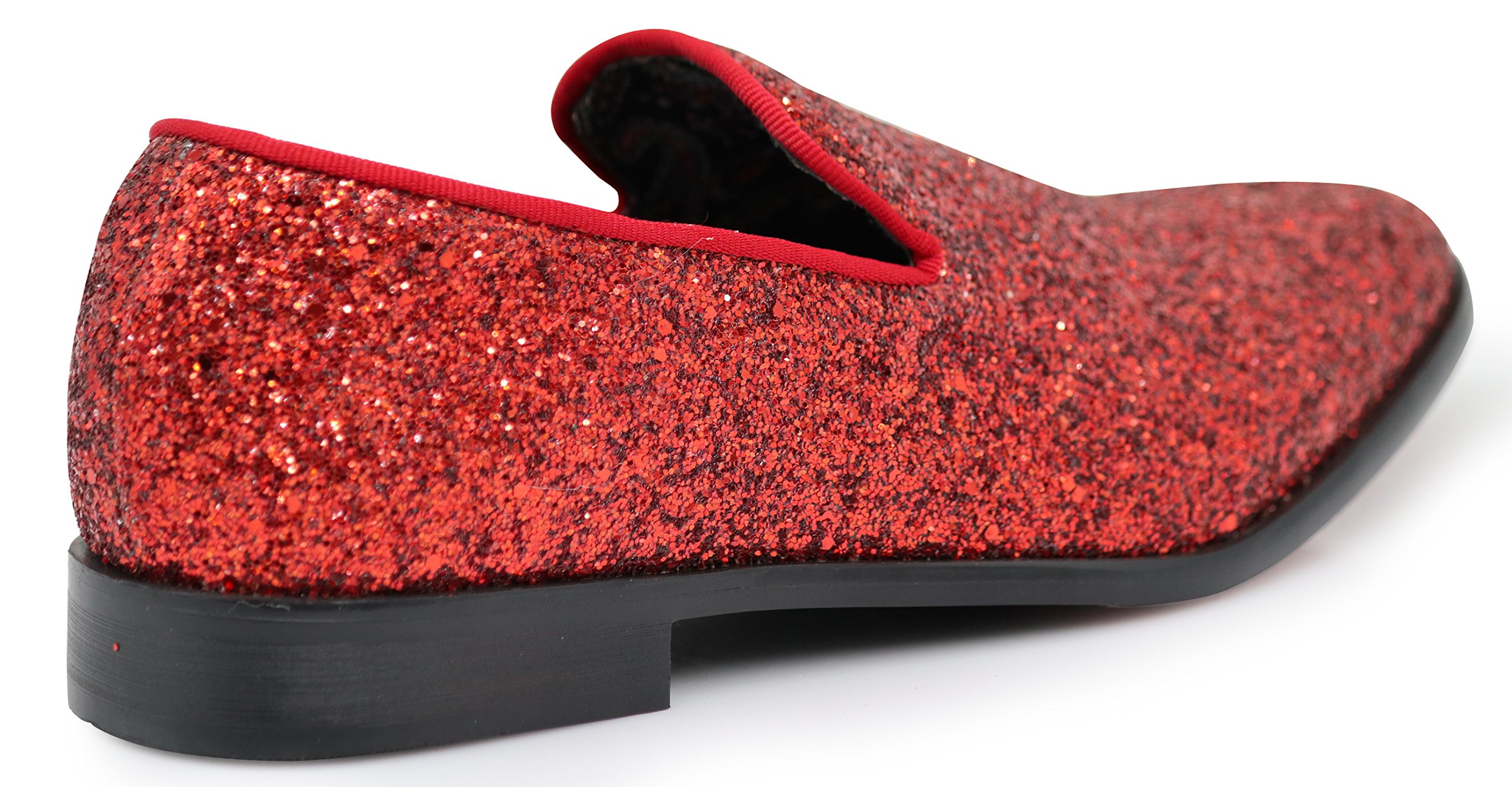 SPK04 Herren Vintage Glitzer Kleid Loafers Slip On Schuhe Klassische Smoking Kleid Schuhe
