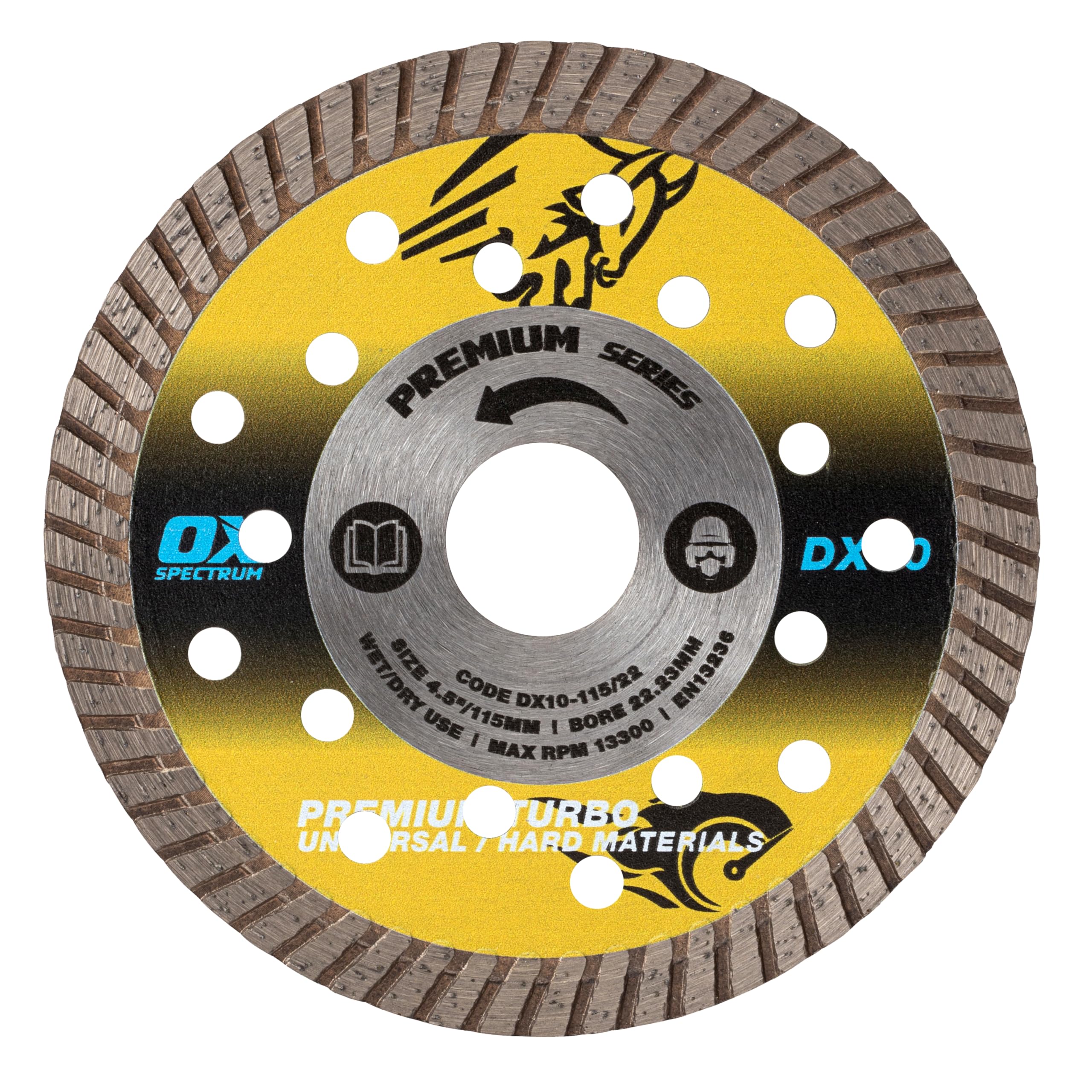 Rackhams Spectrum Premium Diamond Blade Universal-Hard 115-22.23Mm