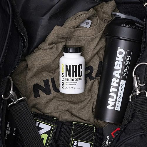 Miniatura 6 de NutraBio Suplemento de N-acetil cisteína (NAC) - 90 cápsulas, 600 mg cada una - Potente antioxidante - Apoyo inmunológico - Aumenta el glutatión