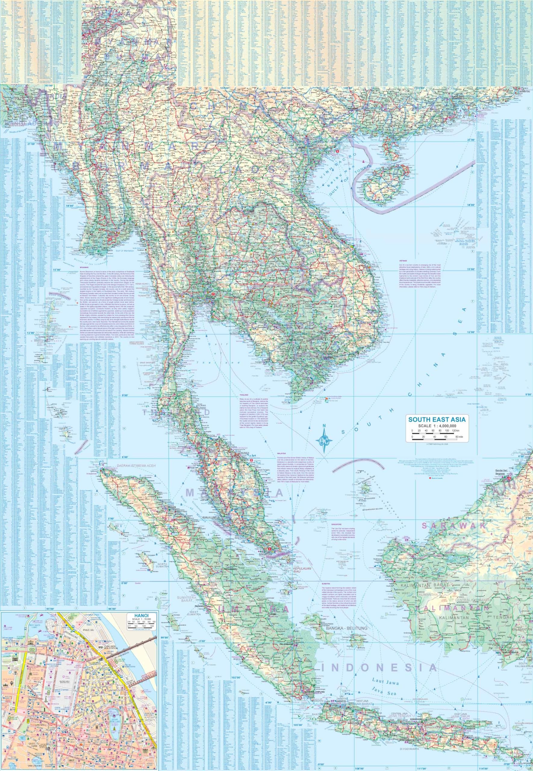 South East Asia: 1:4000000