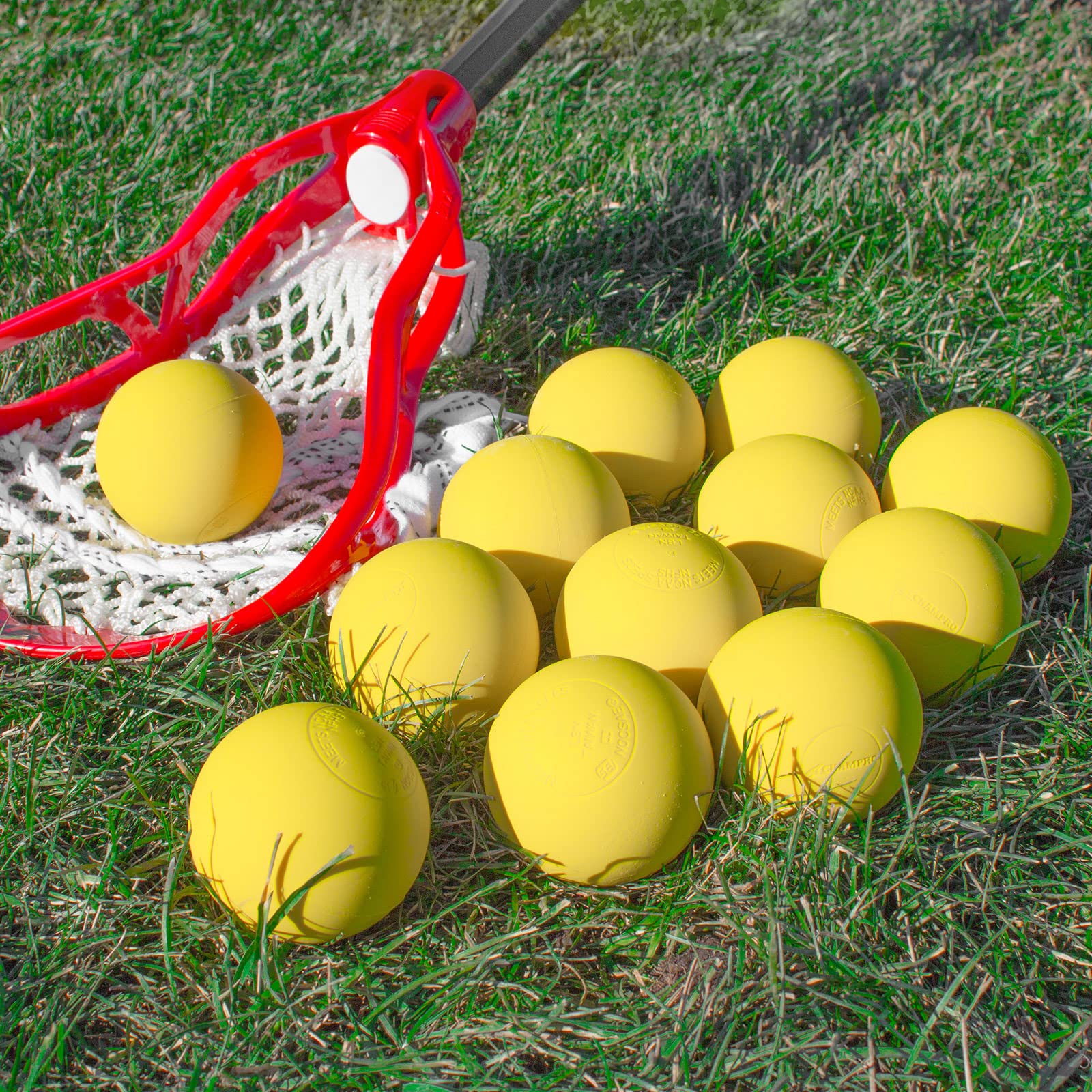 Champro Nocsae Lacrosse Balls; Gold Nocsae Lacrosse Balls, 12