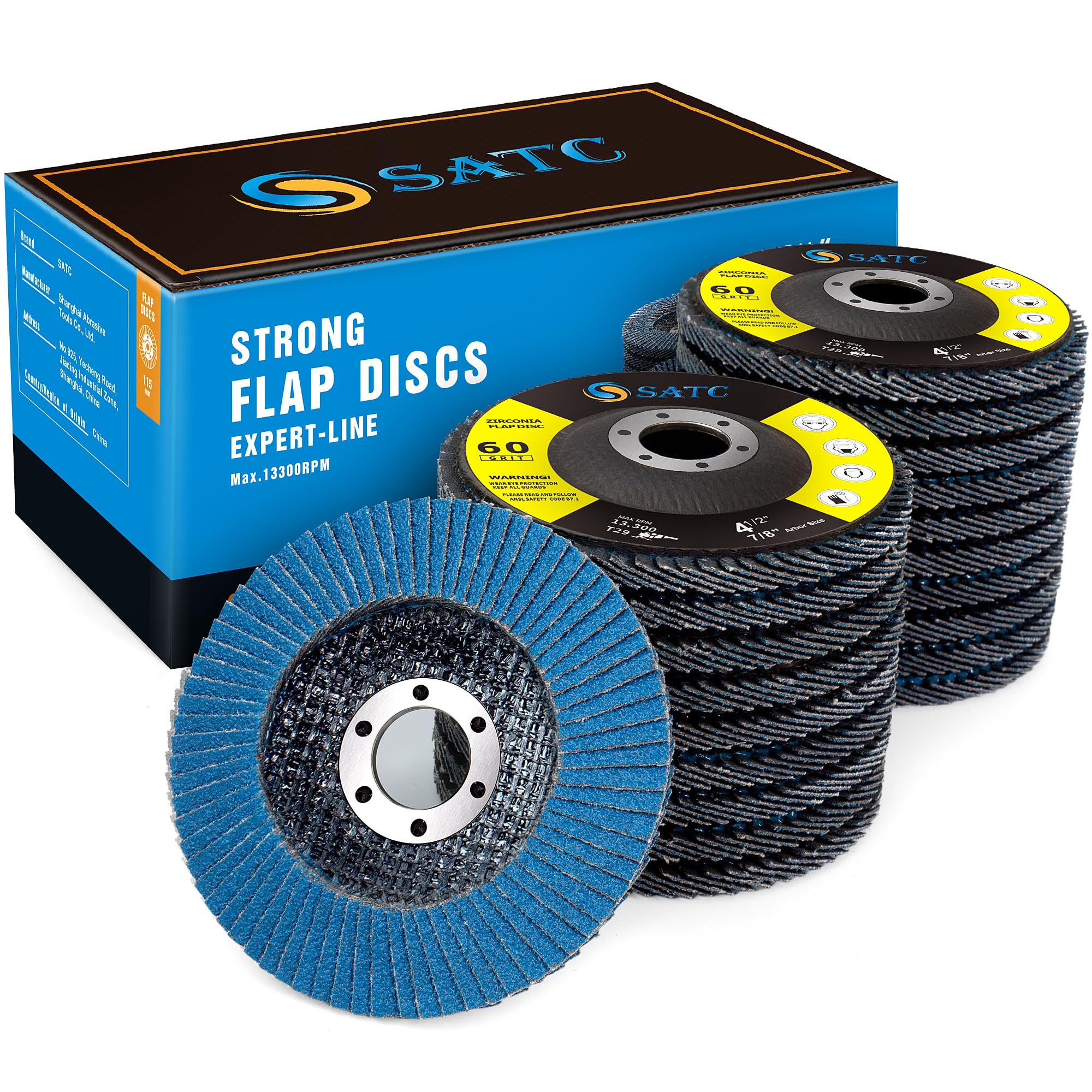 S SATC Flap Discs - Angle Grinder Sanding -10