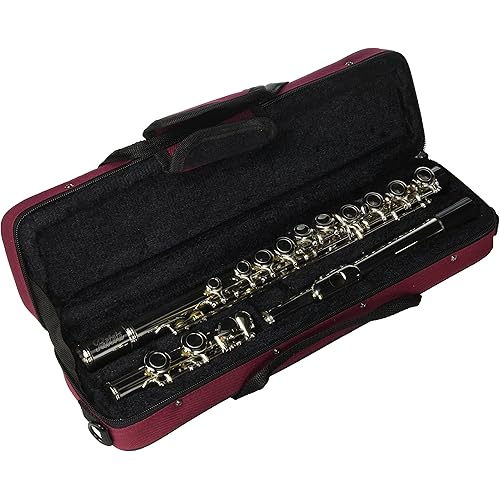 Nickel Plated C Flute with Burgundy Case (Sky-1324)
