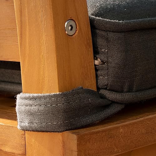 Miniatura 8 de Arden Selections Oasis - Cojín para asiento de exterior, 19 x 19, gris pizarra