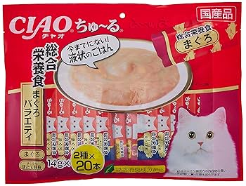 Amazon.co.jp: チャオ (CIAO) ちゅ~る まぐろバラエティ 14g×40