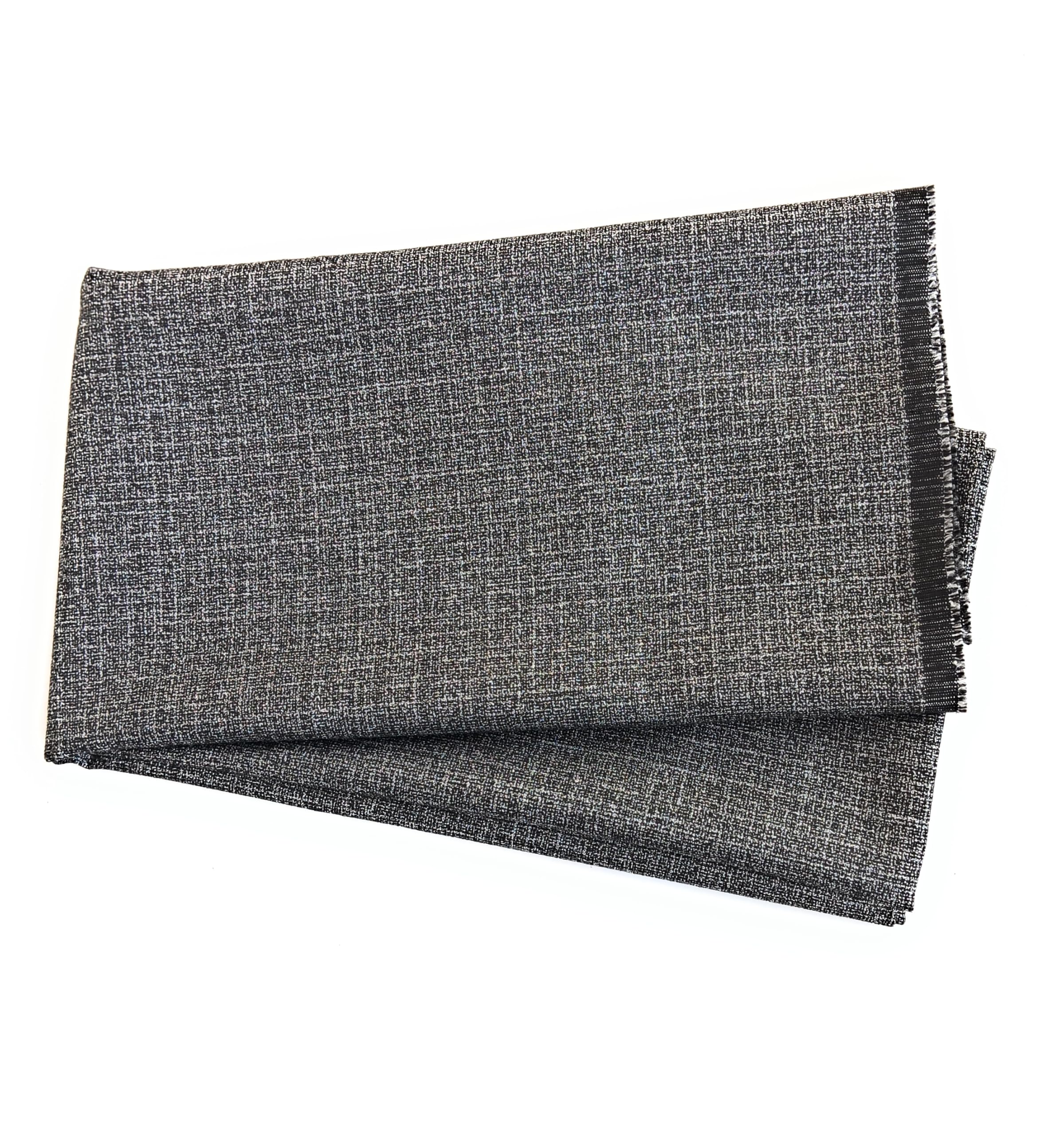 Men's Wrinkle-Free Trouser Fabric, 1.2 Metre, Black & White Textured-picture-12