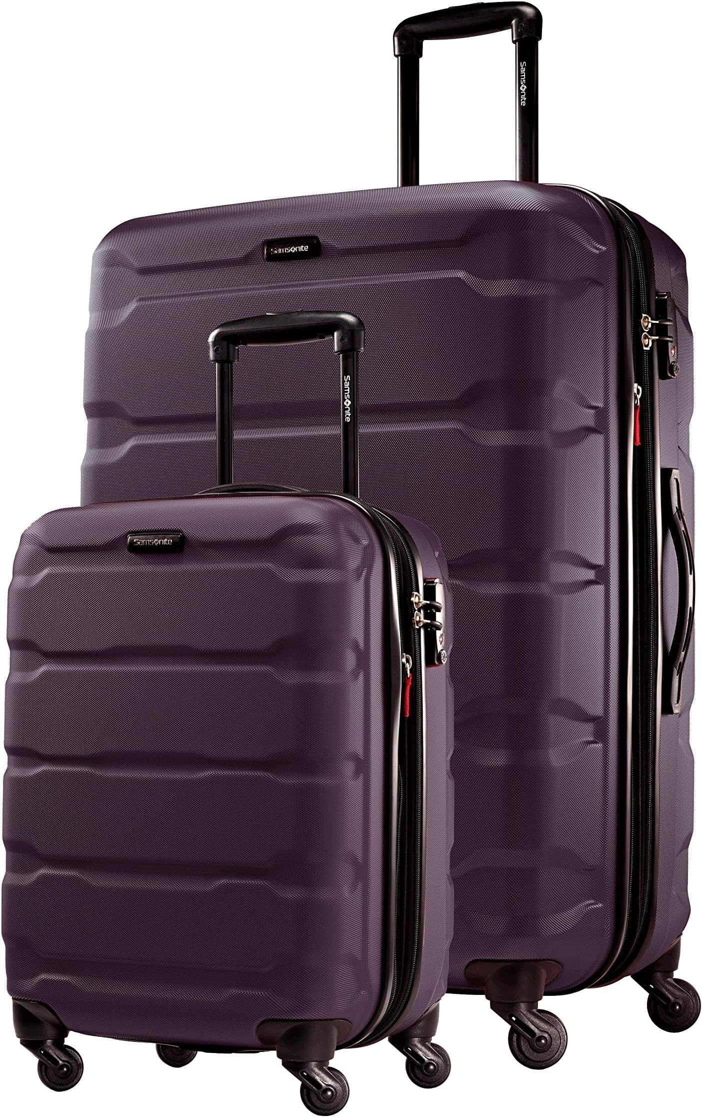 Samsonite Omni Pc Hardside Expandable Luggage with Spinner Wheels (Purple, 2-Piece Set (20/28))
