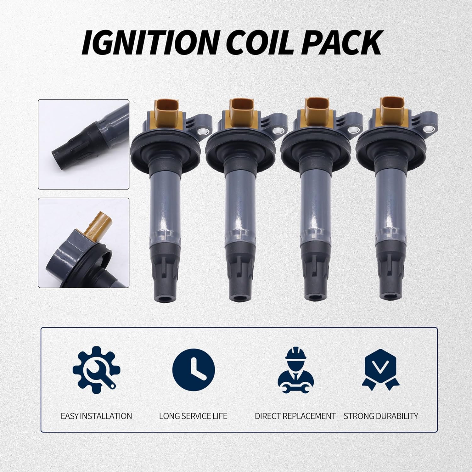 Ignition Coil Pack UF646 Compatible with Ecoboost 3.5 2011 2012 2013 2014 2015 2016 2017 2018 2019 Ford F-150 F150 Expedition Explorer Flex Taurus Transit Lobo Lincoln MKS MKT Navigator Turbo 3.5L V6