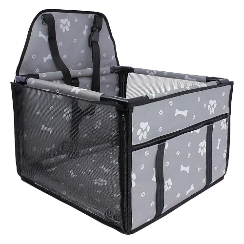 S SUMEX Protector de Asiento de Coche para Mascota Asiento de Coche Seguridad para Perros Gatos Estructura…