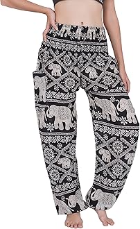 CHAINUPON Harem Pants Women Flowy Trouser Yoga Boho Hippie Clothes